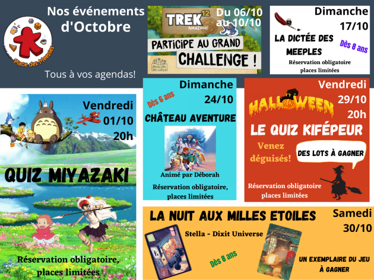 calendrier octobre 2021