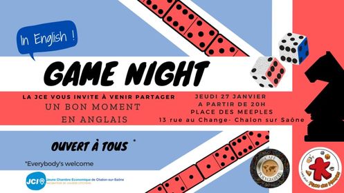 Soirée jeux en anglais