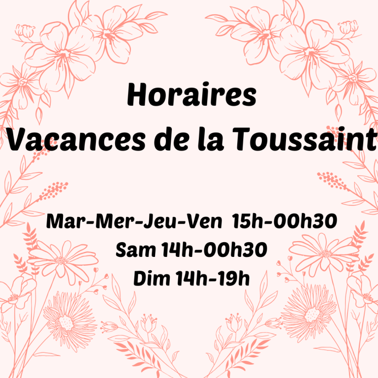 vacances toussaint