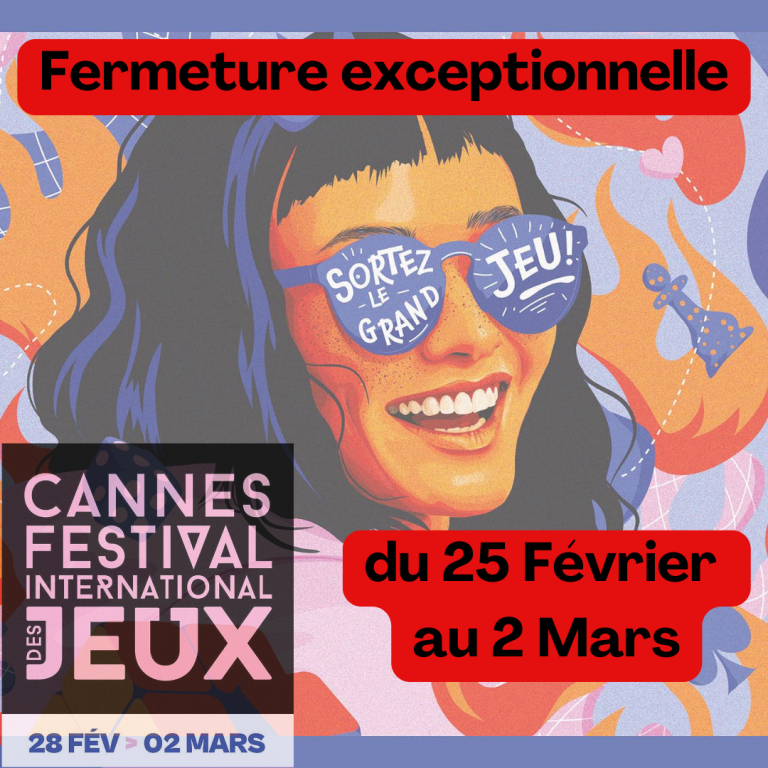 Fermeture du 25 Février au 2 Mars